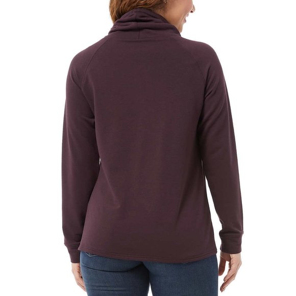 NWT 32 Degrees Women's Funnel Neck Pullover Hoodie Boysenberry Size S $50 FFF088 - Picture 3 of 4